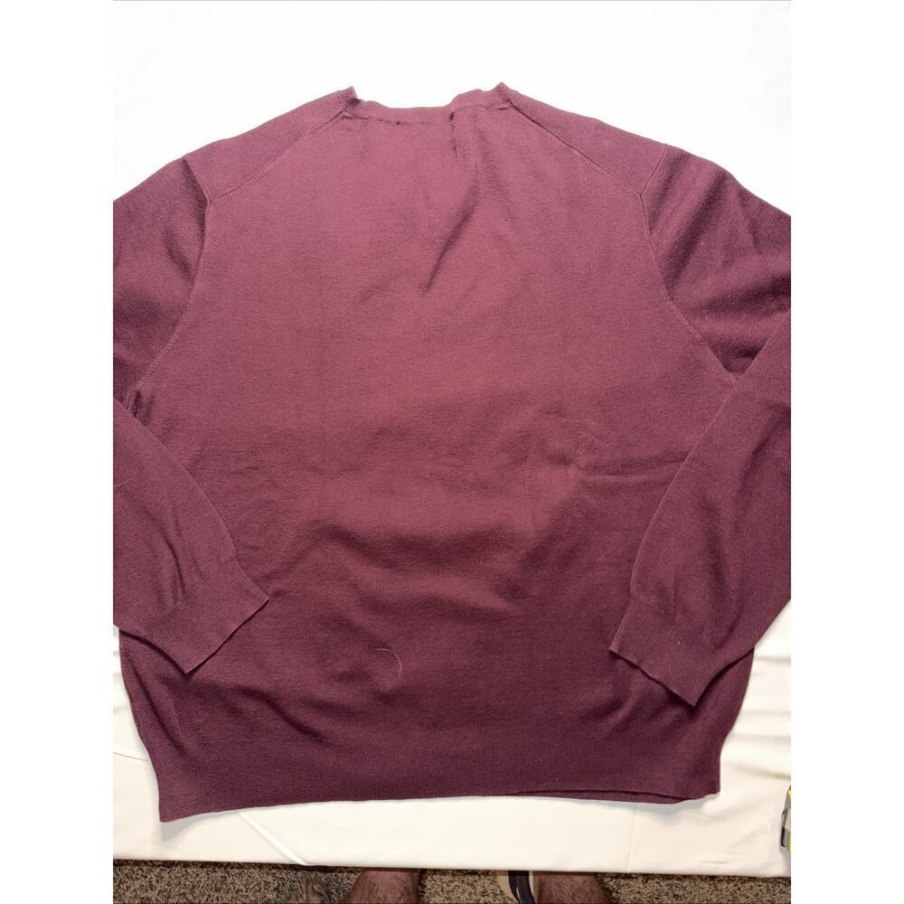 Vintage Polo Ralph Lauren Maroon Label 100% Pima Cotton V-Neck Sweater Size XXL - Picture 6 of 6